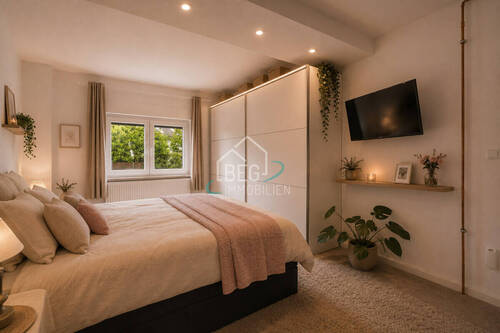 virtuell dekoriertes Schlafzimmer - 