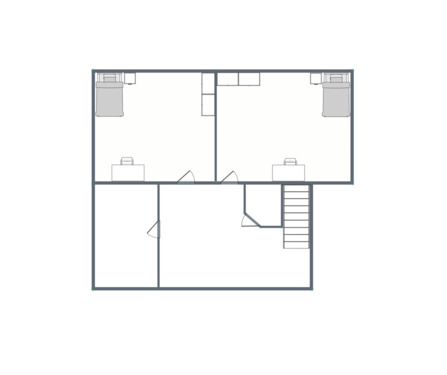 Dachgeschoss rechte Doppelhaushälfte - 