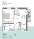Typ 5_54 qm_2 Zi mit Terrasse_Balkon_Kochnische.jp - 