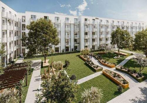 Hausansicht - 2 Zimmer Etagenwohnung zur Miete in Augsburg