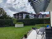 Terrasse Blick auf Garten - 5 Zimmer Reihenendhaus in Ichenhausen