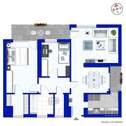 Grudriss - 3 Zimmer Etagenwohnung in Bietigheim-Bissingen