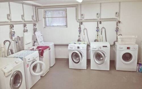 Stellplatz für eine Waschmaschine im Keller - 