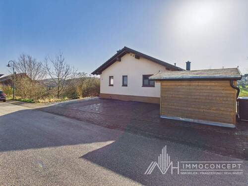 Vorderansicht rechts - Einfamilienhaus mit 125,00 m&sup2; in Longkamp zum Kaufen