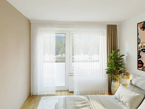 Schlafzimmer - 3 Zimmer Etagenwohnung zum Kaufen in Kempten