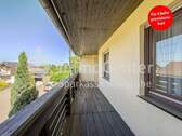 Aussicht vom Balkon - Sonnenbalkon, Terrasse und Wohnkomfort mit Herz - Charmantes Einfamilienhaus in Feldrandlage