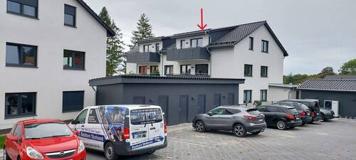 Wohnung DGli rot markiert - moderne 3-Raum-Wohnung im Zentrum von Bergen auf der Sonneninsel Rügen zu vermieten