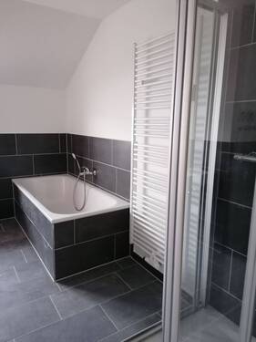 Badezimmer (Badewanne, Dusche, WC, Waschbecken) - 