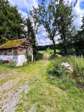 Garten mit Hütte - 