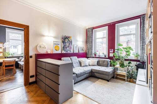 Wohnzimmer - Etagenwohnung mit 140,60 m² in Bayreuth zum Kaufen