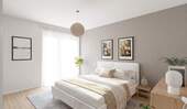 Lichtdurchflutetes und komfortables Schlafzimmer - 3 Zimmer Etagenwohnung zum Kaufen in Düsseldorf