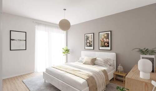 Lichtdurchflutetes und komfortables Schlafzimmer - 3 Zimmer Etagenwohnung zum Kaufen in Düsseldorf