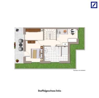 Staffelgeschoss links - 