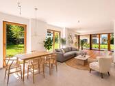 Offene Küche mit Wohnzimmer
- 