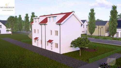 Doppelhaus außen Rückseite - 4 Zimmer Einfamilienhaus zum Kaufen in Solingen