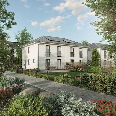 DH Aura 115 - Gartenansicht - 5 Zimmer Doppelhaushälfte zum Kaufen in Alperstedt