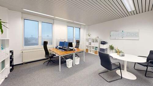 Büro + eigene Küche - Helles, representatives möbliertes Büro inkl. Küche - All-in-Miete