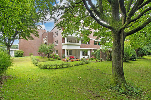 Rückfassade der Wohnanlage - 