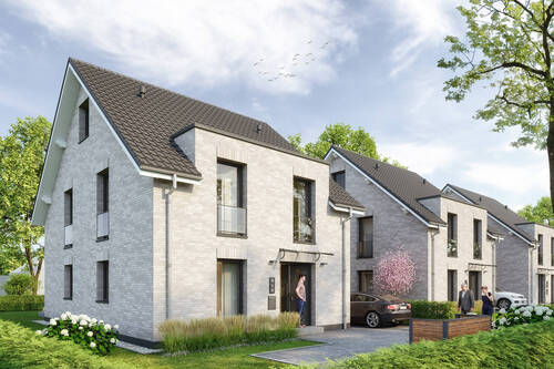 Vorderansicht - Neubau von 4 Einfamilienhäusern