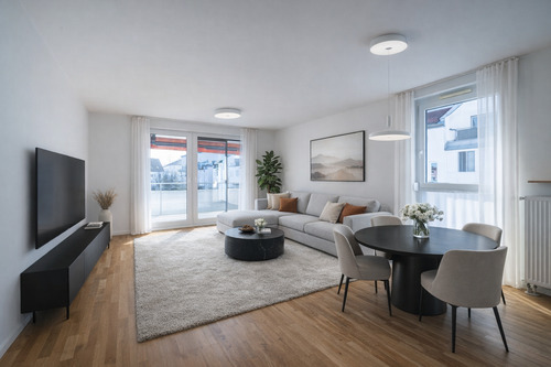 Visualisierung - Wohnzimmer - 3 Zimmer Etagenwohnung in Erding