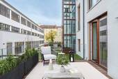 Terrasse_Innenhof - Etagenwohnung mit 78,00 m&sup2; in München zum Kaufen