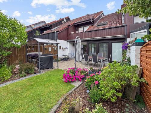 Gartenansicht - 4 Zimmer Reihenmittelhaus in Spenge