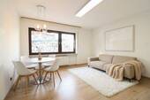 Wohnzimmer KI generiert - 2-Zimmer Erdgeschosswohnung mit Garten in Frankfurt-Seckbach