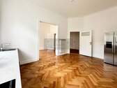 Wohnküche mit Blick ins Wohnzimmer - 