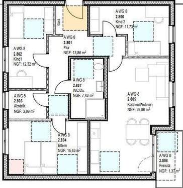 Bild 3 - 4 Zimmer Etagenwohnung in Lotte