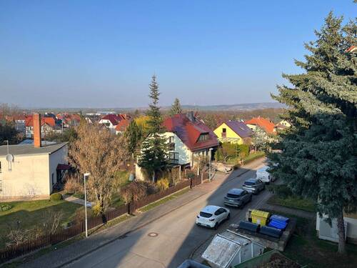 Blick vom Balkon - 2-Raumwohnung Am Bahnhof 2, Erfurt-Vieselbach