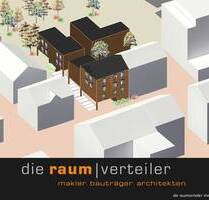 Bauträgergrundstück Mitten in Rosenheim, ca. 2.000 qm, bebaubar mit 23 bis 28 Wohnungen + Parkdeck