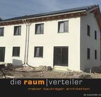 Komplettes Doppelhaus (Ost + West) im Paket - zwei Haushälften für zwei Familien - Bruckmühl Hinrichssegen