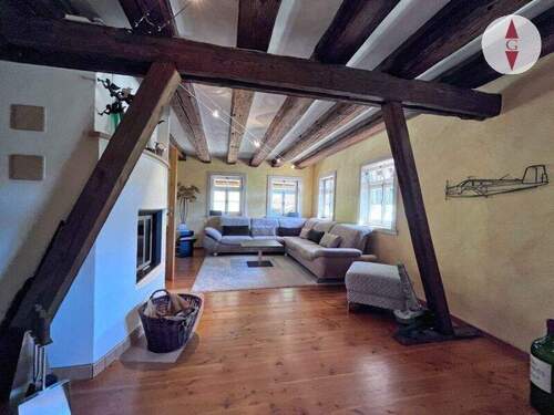 Wohnzimmer (9).jpg - 6 Zimmer Mehrfamilienhaus, Wohnhaus zum Kaufen in Sasbachwalden