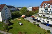 Blick vom Balkon in den Innenhof - 