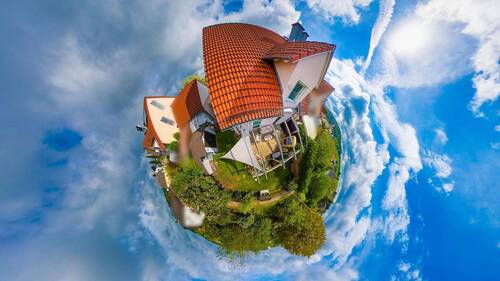360-Grad-Aufnahme Hausansicht - 