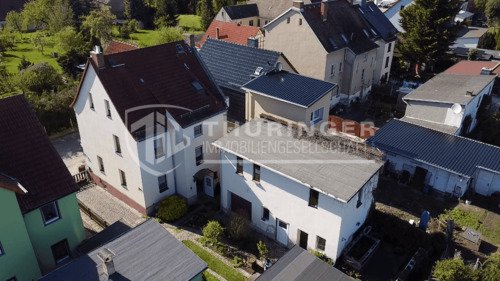 Luftaufnahme - Einfamilienhaus mit 150,70 m&sup2; in Elsteraue zum Kaufen