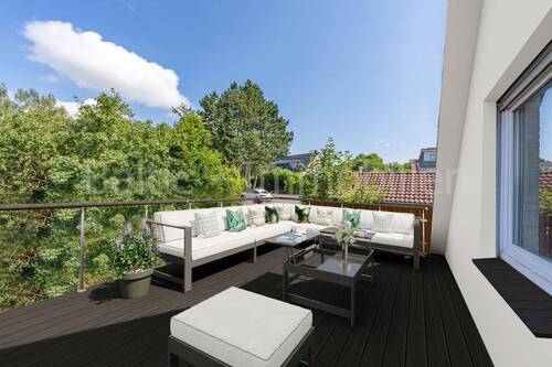 Terrasse - 3 Zimmer Etagenwohnung in Neustadt