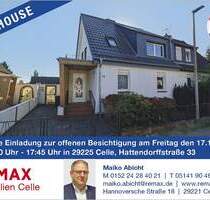 Charmante Doppelhaushälfte mit Wintergarten, Garten und viel Potenzial in ruhiger Lage! (MA-1020-96) - Celle Heese