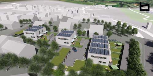 Außen Visualisierung - 5 Zimmer Doppelhaushälfte in Aldingen