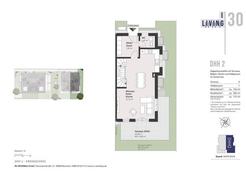 DHH 2_Erdgeschoss - 5 Zimmer Doppelhaushälfte in München