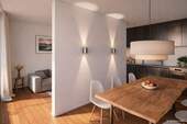 Lichtdurchflutetes Designapartment mit offener Wohn-Essbereich und harmonischer Raumteilung - Etagenwohnung mit 97,50 m&sup2; in Pocking zum Kaufen