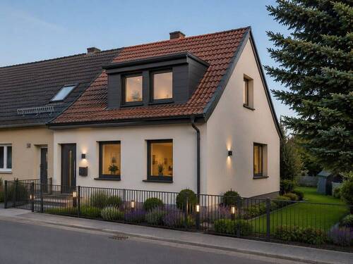 Objektsimulation Fassade - Doppelhaushälfte mit 74,40 m&sup2; in Groß Teetzleben zum Kaufen