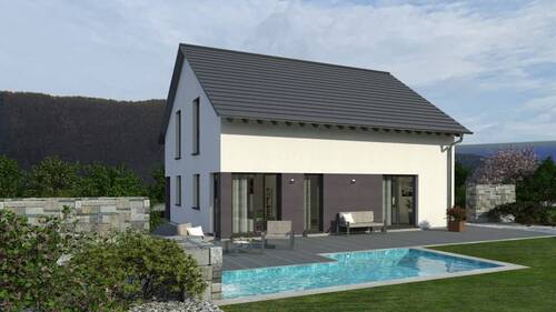 Ansicht Garten - Einzugsfertig bauen mit OKAL - Grundstück inklusive