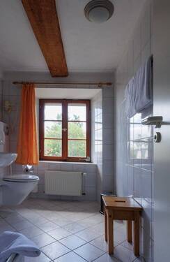 Dusche/WC in jedem Gästezimmer - 