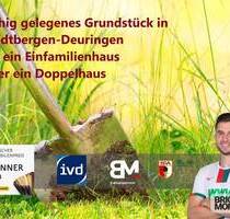 Baugrundstück mit Potenzial für Doppelhausbebauung in ruhiger Wohnlage von Stadtbergen-Deuringen