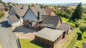 Außenansicht Drohne 7 - Charmantes Mehrgenerationenhaus mit Pool, Sauna und zusätzlichem Grundstück in naturnaher Lage