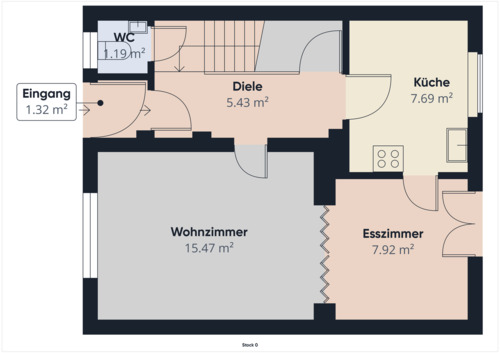 Schematischer Plan Erdgeschoss - 