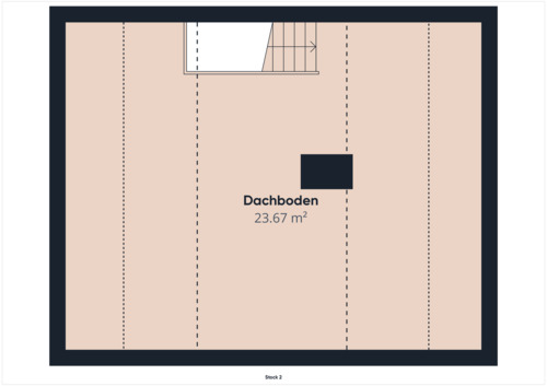 Schematischer Plan Dachboden - 