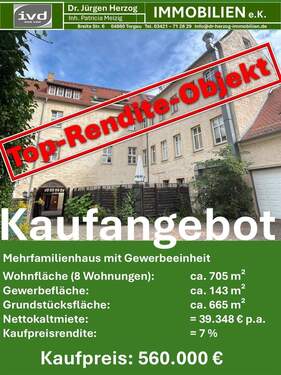 Infos - 2 Zimmer Mehrfamilienhaus, Wohnhaus zum Kaufen in Torgau