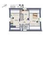 Grundriss Dachgeschosswohnung - 
